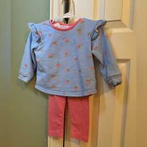 Baby girls sweatshirt and leggings set